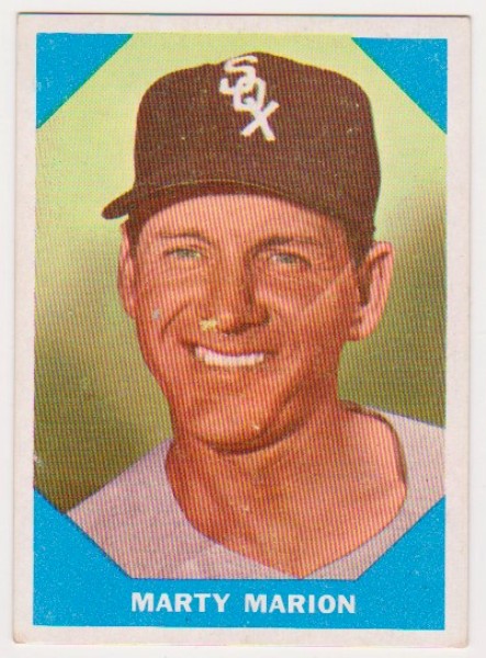 1960 Fleer Marty Marion #19 Card
