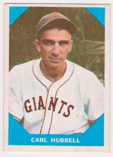 1960 Fleer Carl Hubbell #4 Card - HOF'er