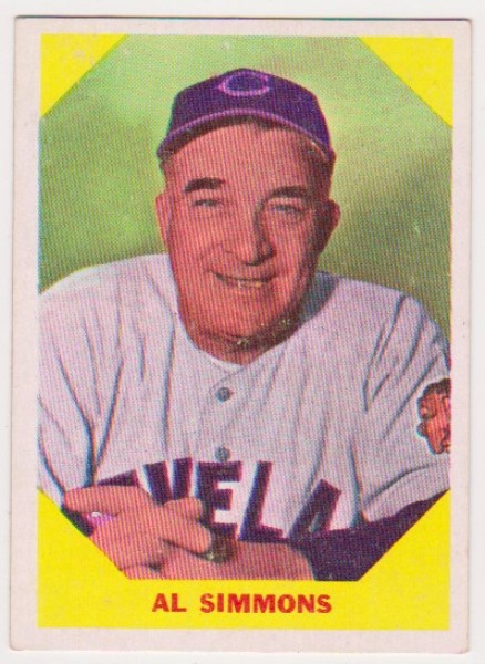 1960 Fleer Al Simmons #32 Card - HOF'er