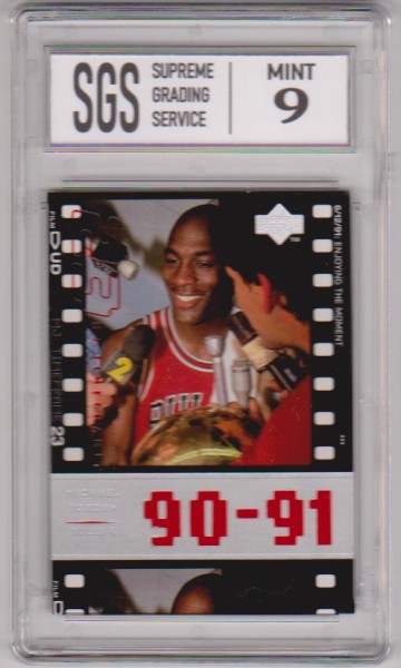 Graded Mint 9 - Michael Jordan 1998 Upper Deck Living Legends #45 Card