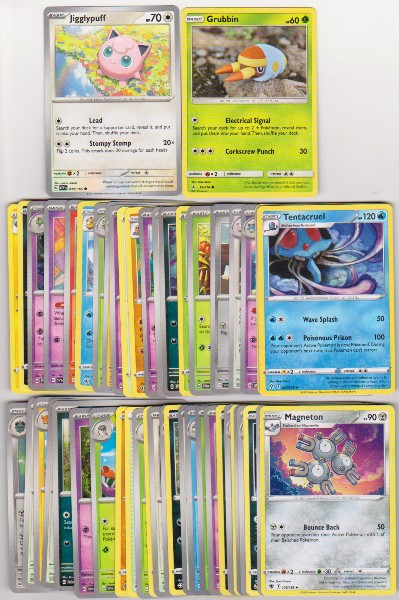 50 Different Pokemon Trading Cards w/ Jigglypuff + More