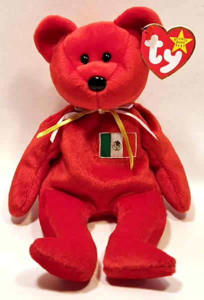 1999 Ty Beanie Baby OSITO THE MEXICAN BEAR - New With Tags