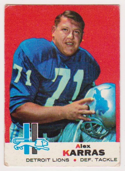 1969 Topps Alex Karras #123 Football Card - HOF'er