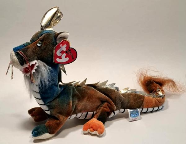 2000 Ty Beanie Baby Zodiac Dragon - New With Tags