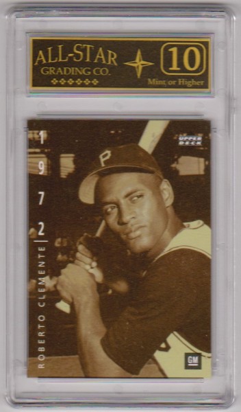 Graded 10 - Roberto Clemente 1994 Upper Deck GM #2 Card