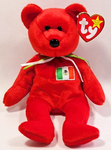 1999 Ty Beanie Baby OSITO THE MEXICAN BEAR - New With Tags