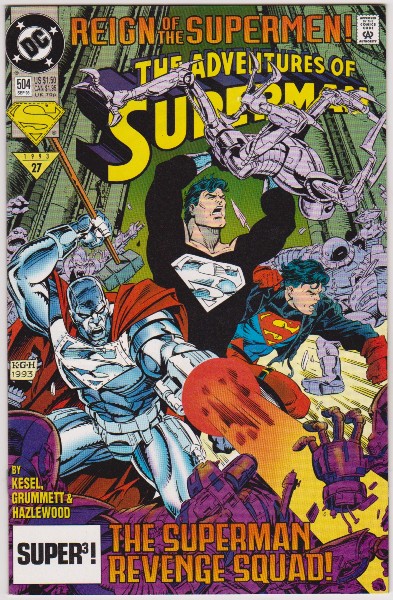 1993 DC Comics The Adventures Of Superman #504 Issue
