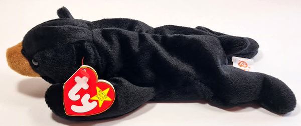 1993 Ty Beanie Baby Blackie The Bear - New With Tags