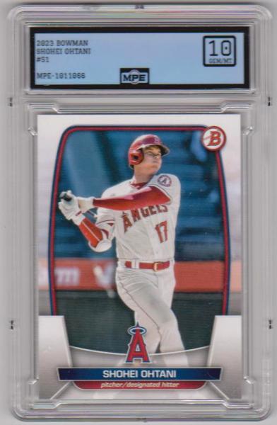 Graded MPE Gem Mint 10 - Shohei Ohtani 2023 Bowman #51 Card