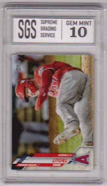 Graded Gem Mint 10 - Mike Trout 2020 Topps Update #U-119 Card