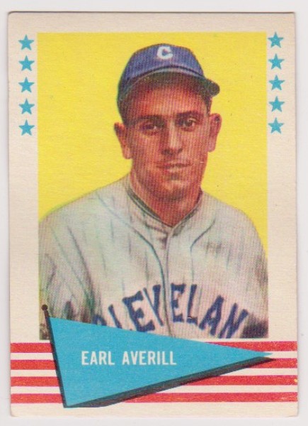 1961 Fleer Earl Averill #5 Card - HOF'er