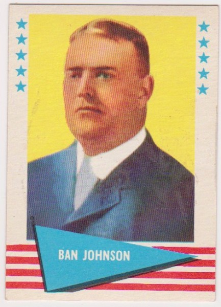 1961 Fleer Ban Johnson #48 Card - HOF'er