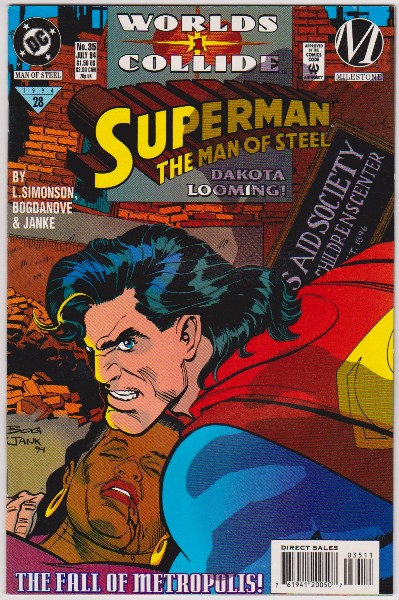 1994 DC Comics Superman The Man Of Steel #35 Issue