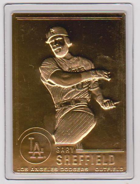 22 kt Gold - Gary Sheffield 2000 Danbury Mint Gold Card