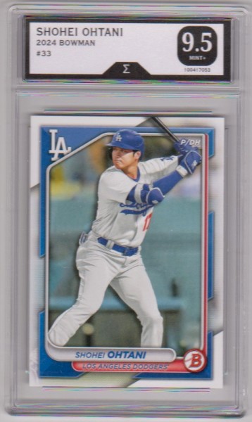 Graded Sigma Mint+ 9.5 - Shohei Ohtani 2024 Bowman #33 Card