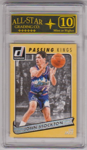 Graded 10 - John Stockton 2015-16 Donruss Passing Kings #19 Card