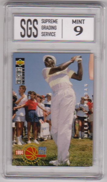 Graded Mint 9 - Michael Jordan 1994-95 Collector's Choice Italian #204 Card