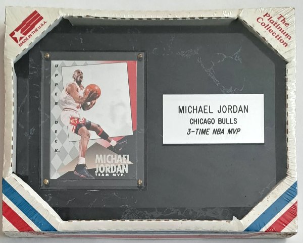 Sealed - Michael Jordan 1993-94 Upper Deck Team MVP Hologram On Plaque - 3-Time NBA MVP