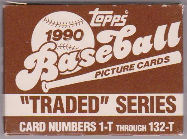 1990 Topps Traded Baseball 132 Card Set In Factory Box