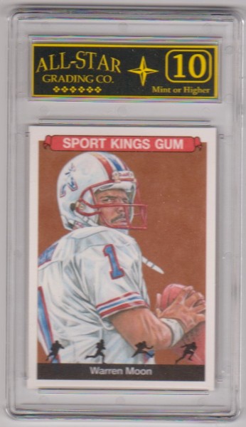Graded 10 - Warren Moon 2018 Sage Sport Kings Gum #26 Card