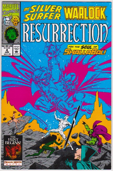 1993 The Silver Surfer + Warlock Resurrection #4 Issue - Marvel Comics