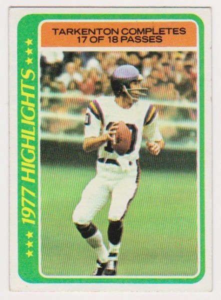 1978 Topps Fran Tarkenton #5 Card - HOF'er
