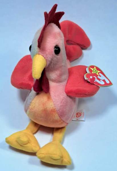 1996 Ty Beanie Baby DOODLE THE ROOSTER - With Original Tags
