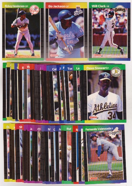 150 Assorted 1989 Donruss Baseball Cards w/ Stars - Rickey Henderson + More