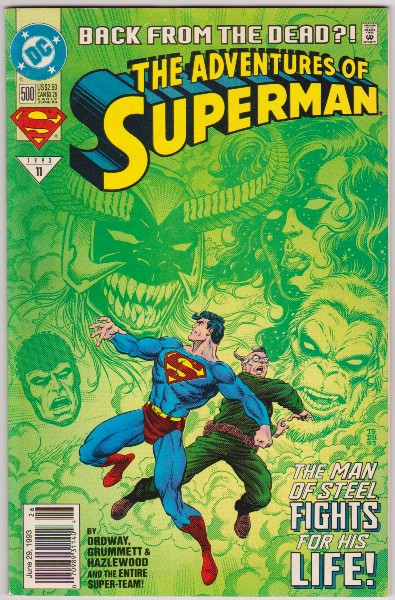 1993 DC Comics The Adventures Of Superman #500 Issue