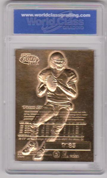 2000 Tom Brady Fleer Ultra 23K Gold Rookie Card - Graded Gem Mint 10 PSA/BGS