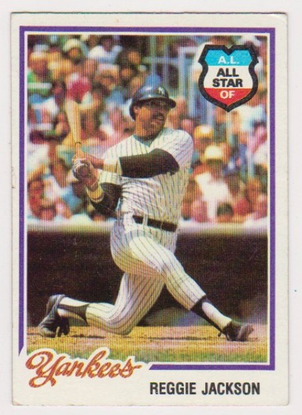 1978 Topps Burger King Reggie Jackson #21 Card - HOF'er