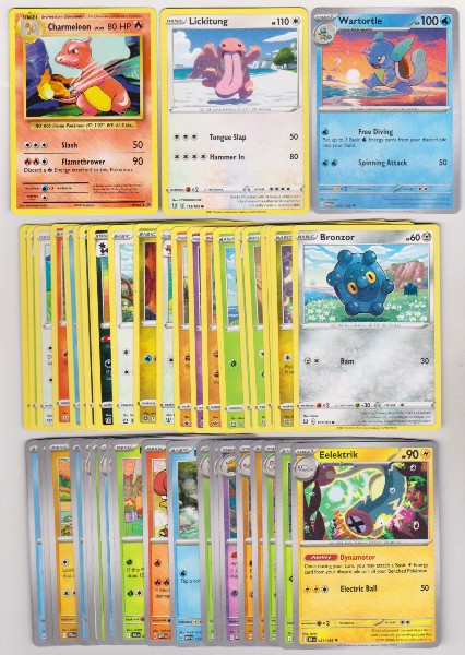 50 Different Pokemon Trading Cards w/ Charmeleon + More
