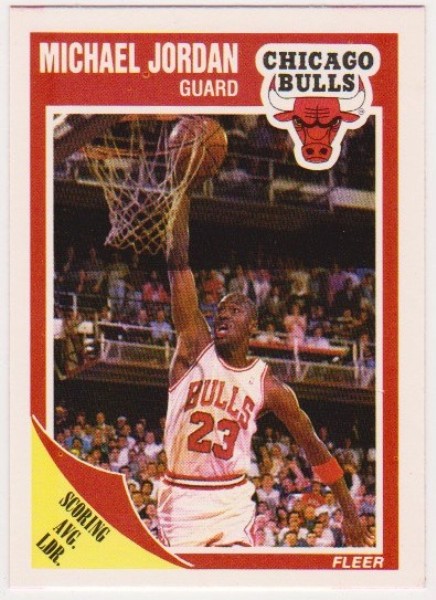 1989-90 Fleer Michael Jordan #21 Card - HOF'er