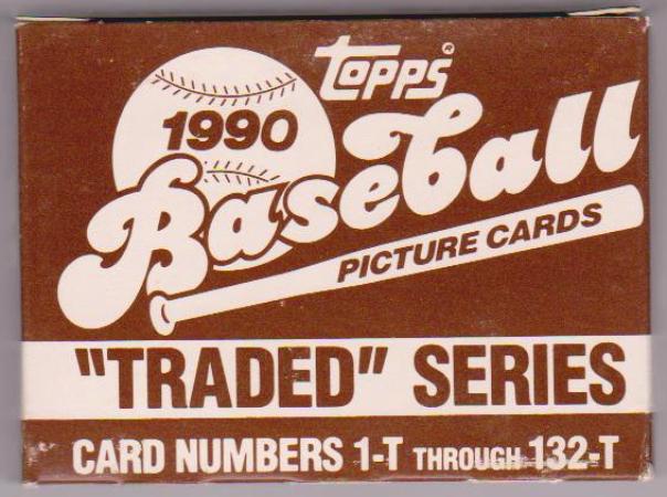 1990 Topps Traded Baseball 132 Card Set In Factory Box