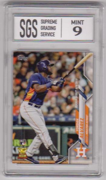 Rookie Graded Mint 9 - Yordan Alvarez 2020 Topps Update #U-300 Card