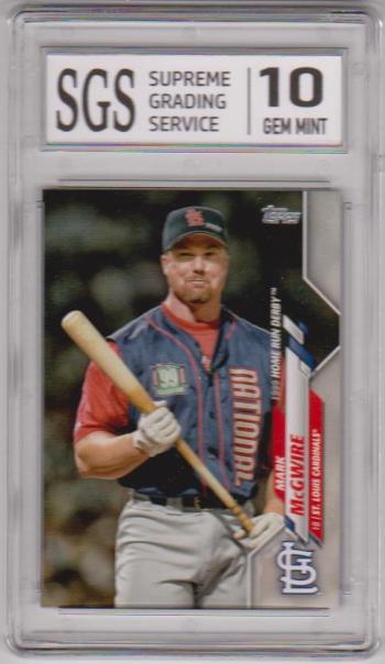 Graded Gem Mint 10 - Mark McGwire 2020 Topps Update #U-110 Card