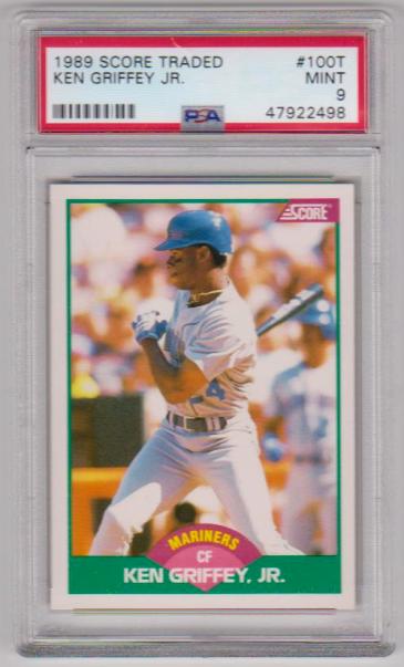 Rookie Graded PSA Mint 9 - Ken Griffey, Jr. 1989 Score Traded #100T Card
