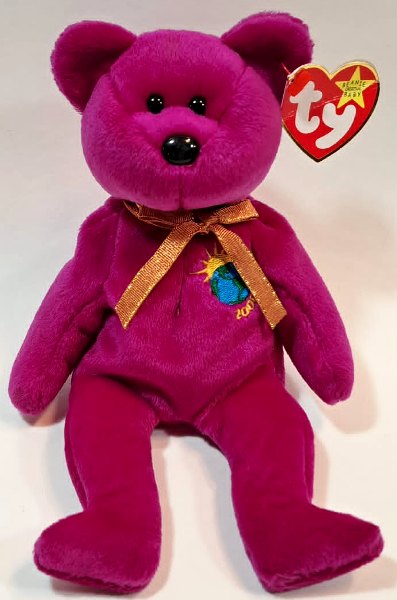 1999 Ty Beanie Baby Millennium The Bear - With Original Tags Attached