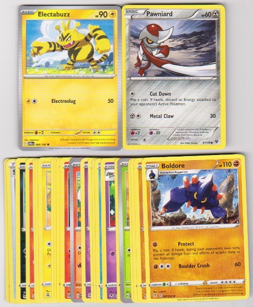 25 Different Pokemon Trading Cards w/ Electabuzz + More