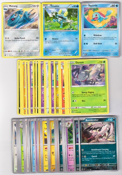 50 Different Pokemon Trading Cards w/ Squirtle + More