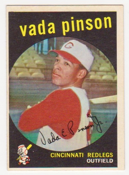 1959 Topps Vada Pinson #448 Card - 2nd Year - 4-Time All-Star