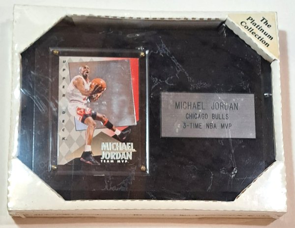 Sealed - Michael Jordan 1993-94 Upper Deck Team MVP Hologram On Plaque - 3-Time NBA MVP