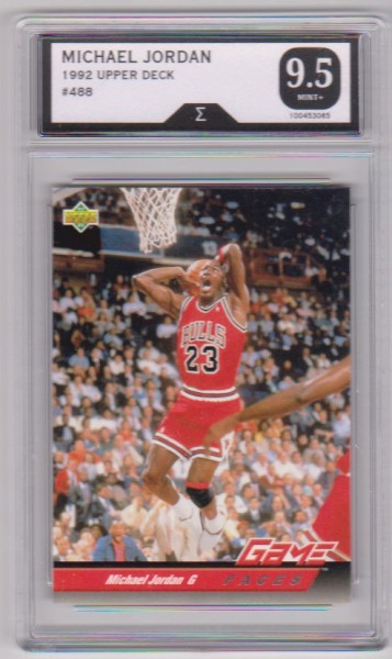 Graded Sigma Mint+ 9.5 - Michael Jordan 1992-93 Upper Deck #488 Card