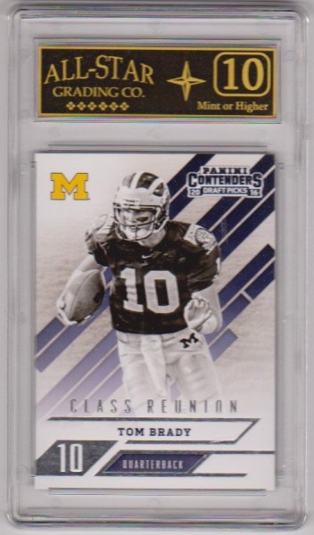 Graded 10 - Tom Brady 2016 Panini Contenders Draft Picks #25 Card