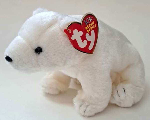 2002 Ty Beanie Baby FRIDGE THE POLAR BEAR - With Original Tags