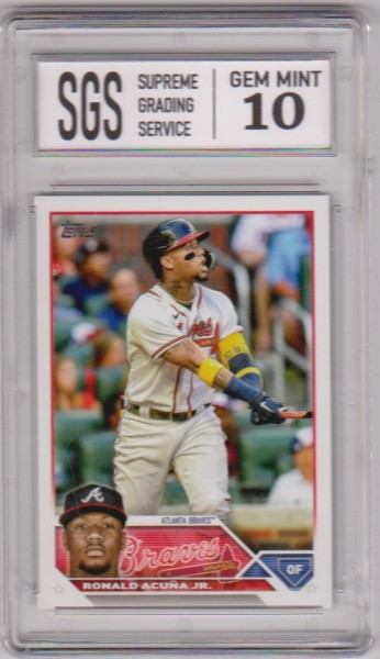 Graded Gem Mint 10 - Ronald Acuna Jr. 2023 Topps #150 Card