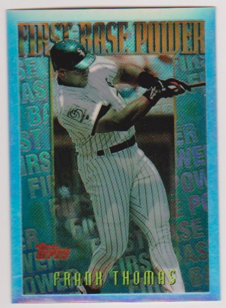 REFRACTOR - Frank Thomas 1996 Topps Mystery Finest #M21 - Tough Pull From Packs