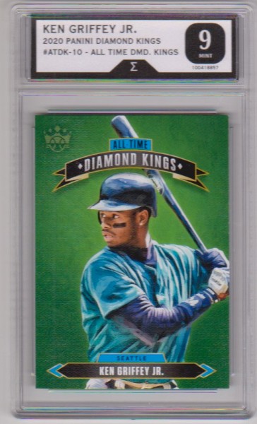 Graded Sigma Mint 9 - Ken Griffey Jr. 2020 Panini All-Time Diamond Kings #ATDK-10 Insert Card