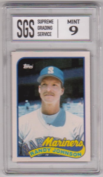 Rookie Graded Mint 9 - Randy Johnson 1989 Topps Traded #57T Card