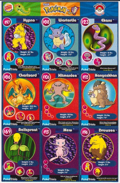 1999 Pokemon Master Trainer Collector Set Uncut 9 Card Sheet #10 w/ Charizard + More